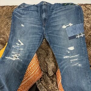 Ralph Lauren Polo patched jeans